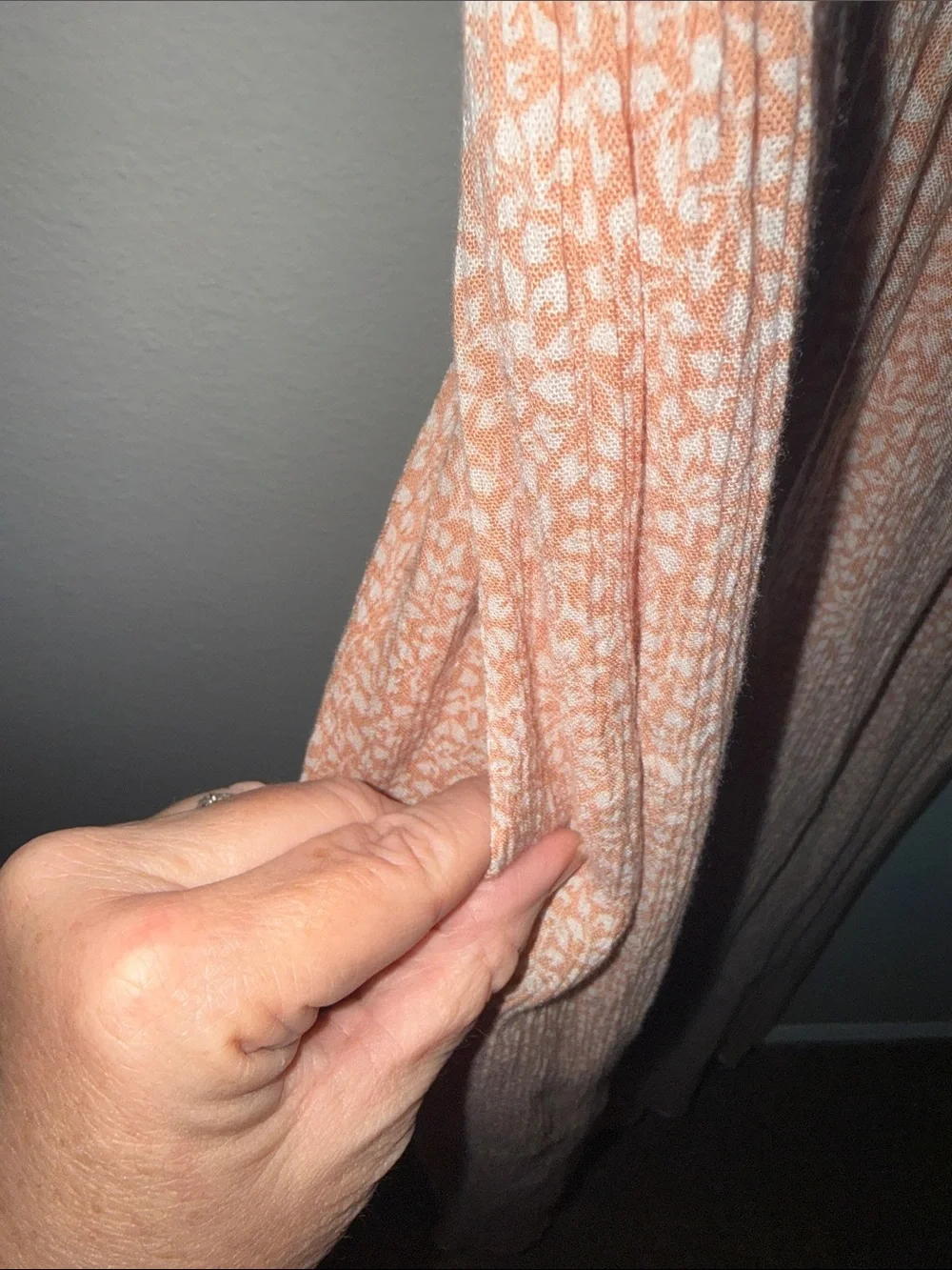 Abercrombie & Fitch Peach Floral Maxi Dress - Med Tall